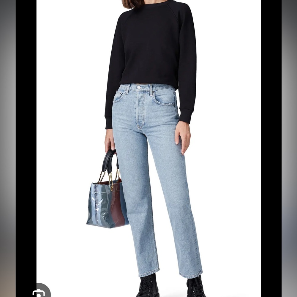 Reformation Cynthia high rise jean Tahoe 27